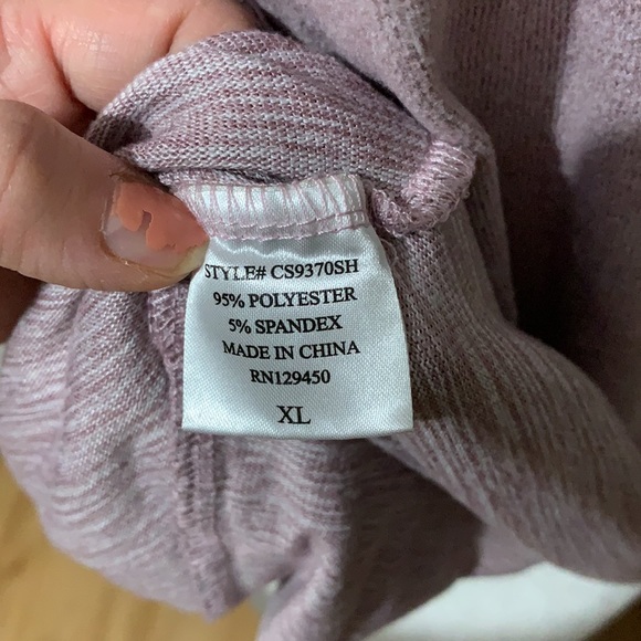 Light purple knit 3/4 sleeve top - Picture 3 of 4